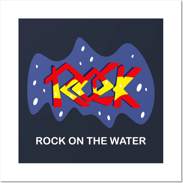 Rock On The Water Wall Art by radeckari25